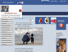 Tablet Screenshot of anticoagulados.com.ar